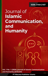 					View Vol. 1 No. 1 (2026): Journal of Islamic Communication and Humanity (JICOLAH)
				